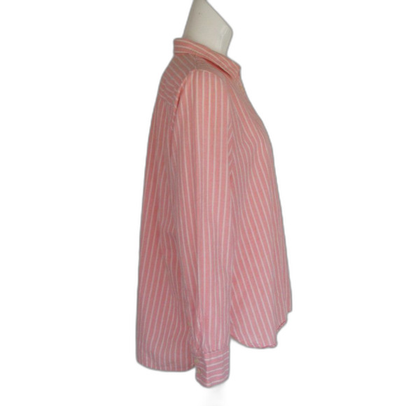 J. CREW Factory Blouse, XL, Boyfit/Boyfriend, Popover, Pocket, Salmon - Picture 8 of 10